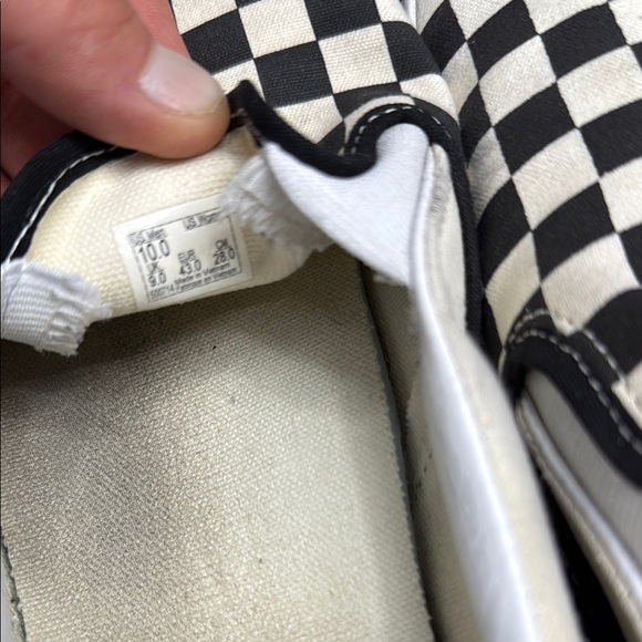 Vans Black and White Checkerboard Slip-Ons - Picture 5 of 5